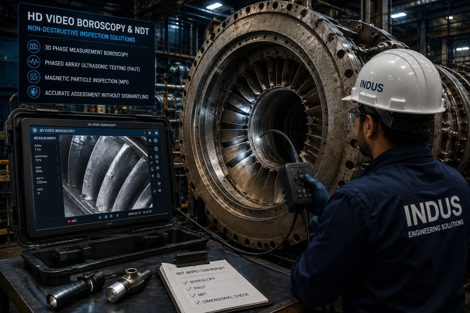 HD Video Boroscopy and NDT